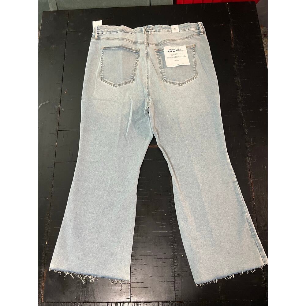 NWT 22 Plus Good American Indigo715 Good Legs Cropped Mini Bootcut Jeans - Picture 5 of 7